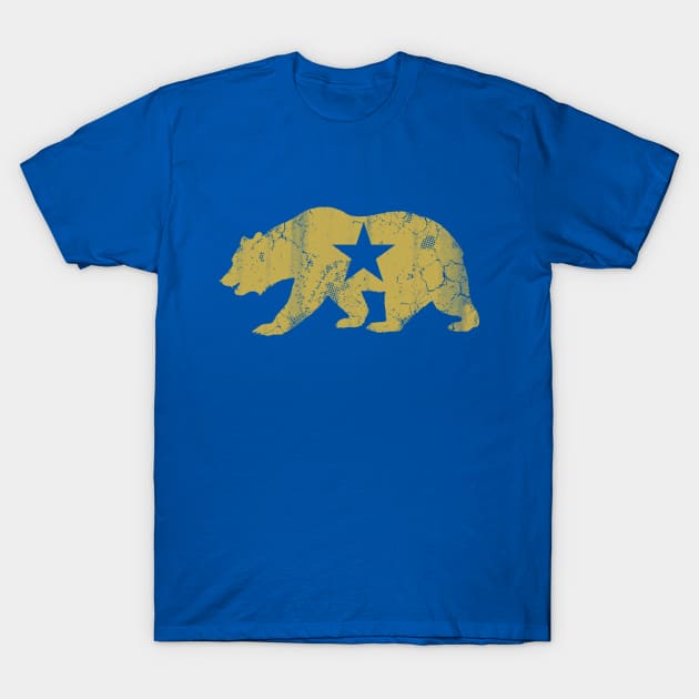 Retro California Golden State Bear T-Shirt by E